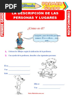 Descripción de Personas y Lugares para Primero de Primaria