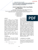 Improved Numerical Computation To Solve Lane-Emden Type Equations