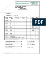 Gradation Work Sheet Form - 9.5mm