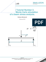 I yFL: Isight Tutorial Number 2. DOE and Monte Carlo Simulation of A Beam Stress Analysis