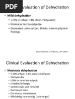 Clinical Evaluation of Dehydration