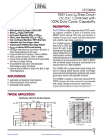 Features Description: LTC3894 150V Low I Step-Down DC/DC Controller With 100% Duty Cycle Capability
