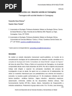 Trabajo. Adolescentes e Ideación Suicida.