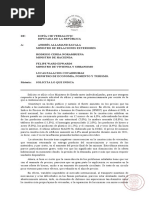 Oficio de La Diputada RN Sofía Cid Ante Desabastecimiento de Materiales de Construcción