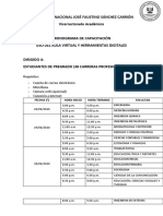 Cronograma Capacitación Estudiantes