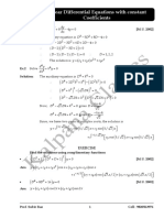 4 Linear Differential Equations With Con