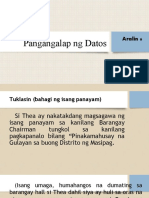 Aralin 6 - Pangangalap NG Datos