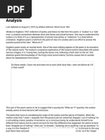 Wodwo Analysis