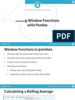 Rolling Window Functions With Pandas