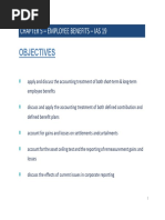 Objectives: Chapter 5 - Employee Benefits - Ias 19