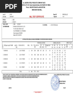 Mill Test Certificate: END OF REPORT