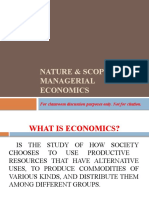 Nature Scope of Managerial Economics