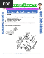 Actividades de Orden de Informacion Primaria