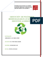 Obtención de Polímeros Biodegradables Apartir de Distintos Almidones)