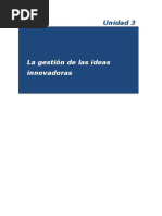 Gestión de La Innovación - Unidad 3