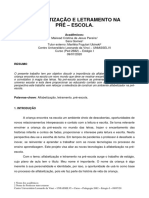 Paper Alfabetização e Letramento Na Pré-Escola