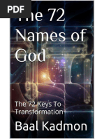 Baal Kadmon - The 72 Names of God Partially Translated