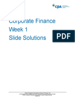 Corporate Finance Week 1 Slide Solutions