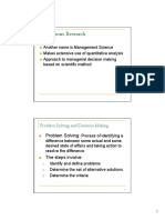 Operations Research: Problem Solving and Decision Making