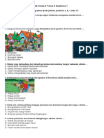 Soal Ulangan Harian Tematik Kelas 5 Tema 9 Subtema 1