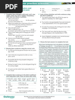 B1+ UNIT 9 Extra Grammar Practice Extension