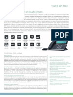 Yealink SIP T58A Datasheet FR