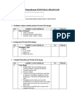 Check List Pemeriksaan POSTURAL DRAINAGE