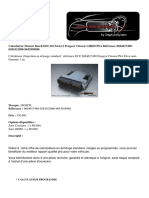 Calculateur Moteur Bosch EDC16C34-4.11 Peugeot Citroen 1.6HDI PSA Référence-9664617480-0281012980-9653958980