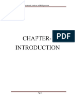 Chapter-1: Effect of Branding in Purchase in Purchase of FMCG Products