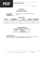 QSP 04 Non Conformance Corrective and Preventive Action