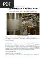 An Introduction To Stainless Steels