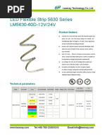 LED Flexible Strip 5630 Series LM5630-60D-12V/24V: Product Feature