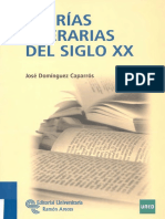 Dominguez Caparros Jose Teorias Literarias Del Siglo XX