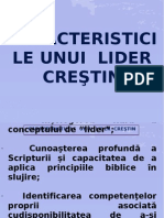 Caracteristicile Unui Lider Crestin