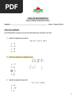 002 - 7B - Matematicas - Practica - Parte 1 Repaso Primer Semestre