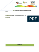 Analisis de Transistorios de Segundo Orden