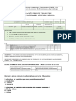 Evaluacion N°2 Ciencias Naturales 2°