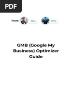 GMB (Google My Business) Optimizer Guide