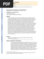 NIH Public Access: Assessment of Attention in Preschoolers