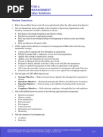 Risk Management Illustrative Solutions: Review Questions