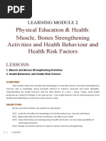 Physical Education & Health: Muscle, Bones Strengthening Activities and Health Behaviour and Health Risk Factors