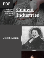 Cement Industries: Sarah Khan Mahgul Kharo Moiz Qamar Bba 7C