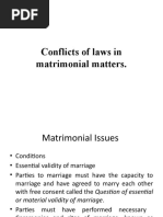 Conflict of Laws in Marriage