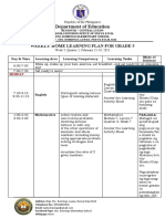 Department of Education: Weekly Home Learning Plan For Grade 5