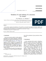 Tantalum (V) and Niobium (V) Extraction by Octanol: V.G. Mayorov, A.I. Nikolaev