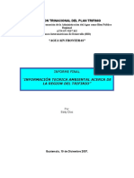 Informe Final Documento Técnico Ambiental Region Del Trifinio