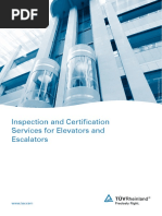 Inspection and Certification Services For Elevators and Escalators