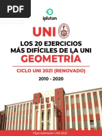 Los 20 Ejercicios Más Difíciles de La Uni: Geometría