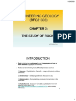 Engineering Geology (BFC21303) : The Study of Rocks