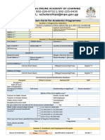 GOAL 2021 Scholarship Application Form